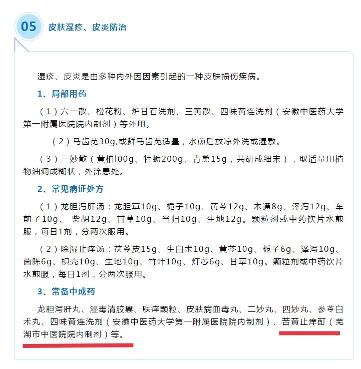 我院两制剂收录《安徽省洪涝灾害常见病证中医药防治手册（2020年版）》(图2)