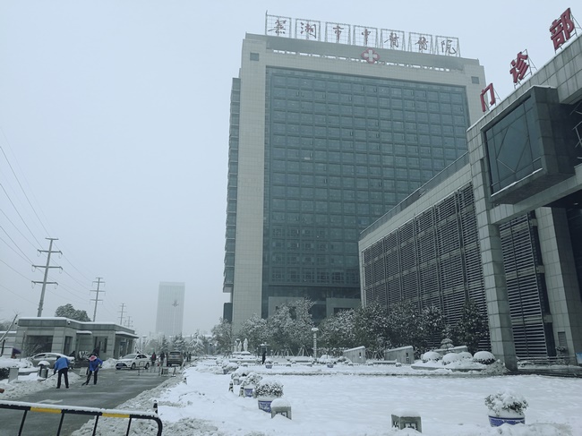 方便市民出行 我院党员干部职工上路铲雪(图8)