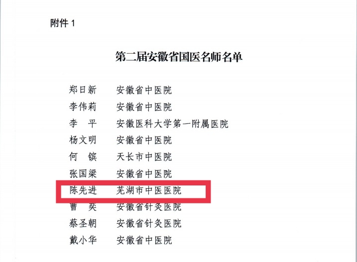 【喜报】云顶集团yd1233检测网址多人获评第二届安徽省国医名师、第三届安徽省名中医、第一届安徽省名中药师(图2)